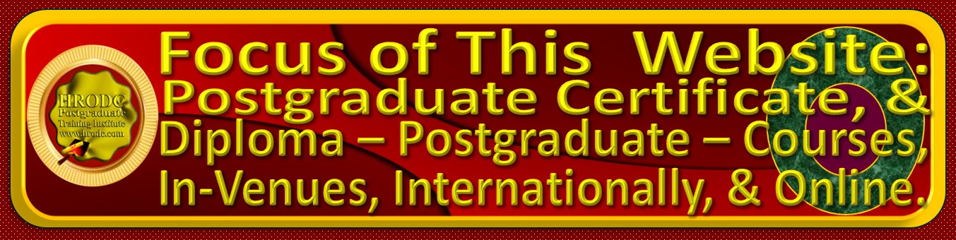 Button Signposting the Focus of the Website For Postgraduate Certificate, and Diploma  Postgraduate  Courses, offered by HRODC Postgraduate Training Institute, A Postgraduate-Only Institution (https://www.hrodclondonpostgraduateshortcourses.com/)